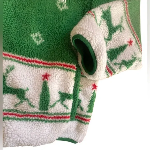 RARE🎄HEINEKEN vintage Ugly Christmas Sherpa jacket men’s coat size XL - Picture 10 of 16
